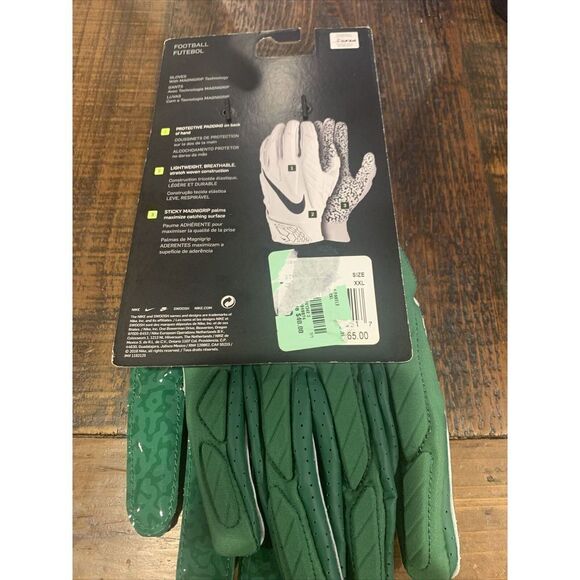 NIKE SUPERBAD 5.0 XXL NFL NEW YORK JETS PADDED FOOTBALL GLOVES CK2884 327 - Picture 3 of 4